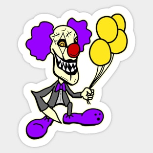 Evil Clown Sticker